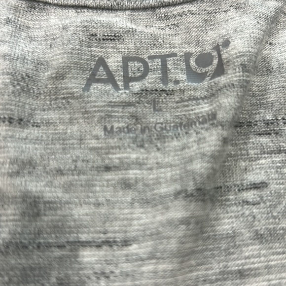Apt 9 size large shirt short sleeve gray drink more wine - Picture 2 of 5